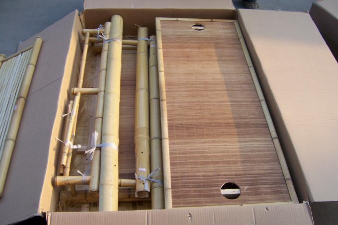 Tiki Bar Terrasse Außenbar, Bambus Set, Islander Tiki Bar mit Palapa Top und Lagerraum für Garten Terrasse Luau Party 2