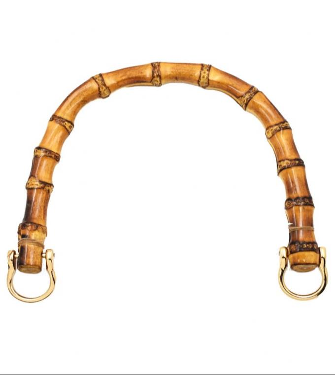 Runder und halbrunder Bambus-Taschengriff mit Bambuswurzeln für die Handtasche der Dame 3