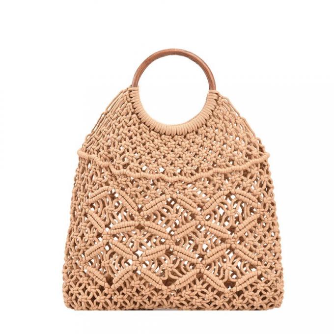 Runder und halbrunder Bambus-Taschengriff mit Bambuswurzeln für die Handtasche der Dame 1