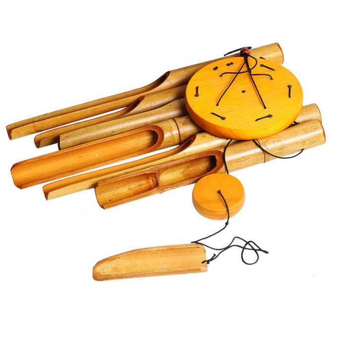 Bambus-Windschläger mit erstaunlich tiefem Ton für Garten Terrasse Zuhause oder Außendekor 4