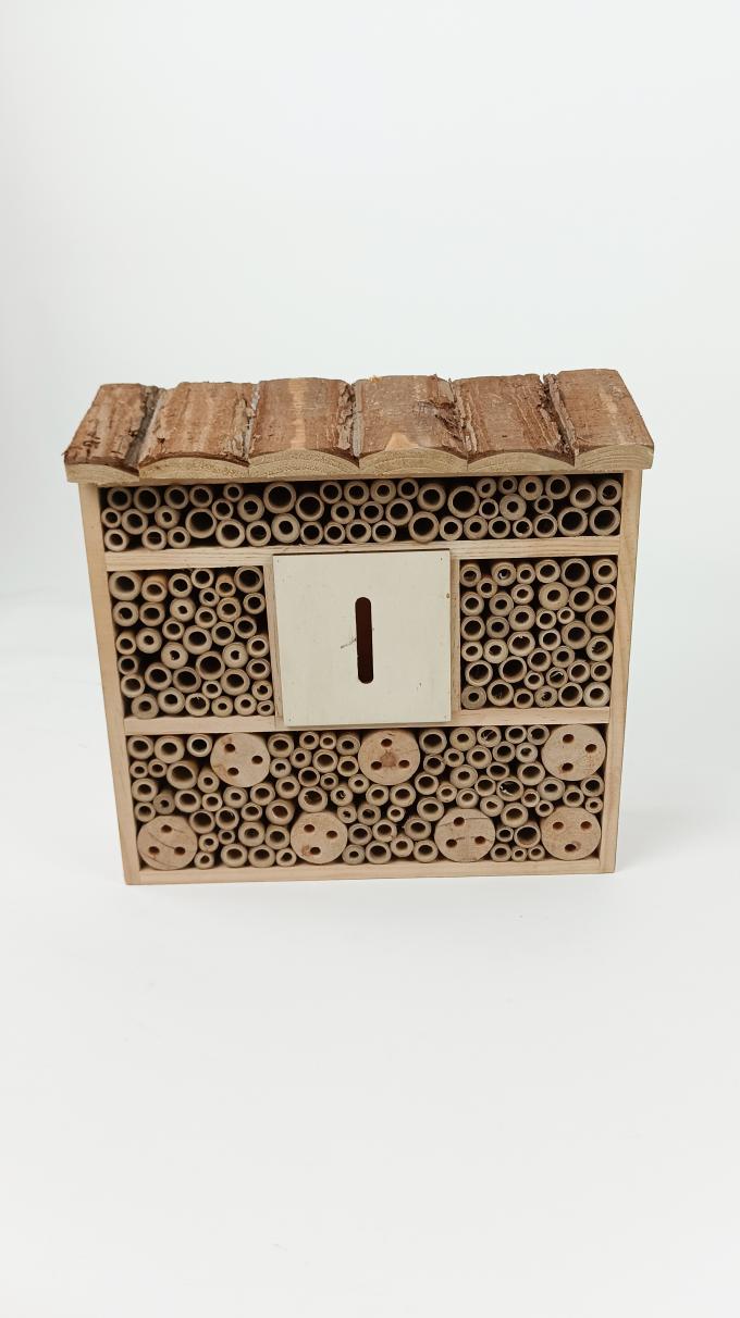 Holz Insekt Bienenhaus Hängende Kiste Insektenaufenthaltsort für Bienen Schmetterling Marienmäuse nützlich 5