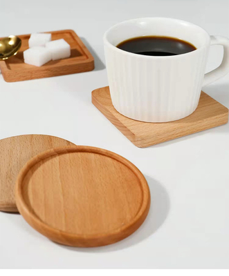 Hölzerne 9cm quadratische Getränk-Bambusküstenmotorschiff-leere Kaffeetasse-trinkende Küstenmotorschiffe