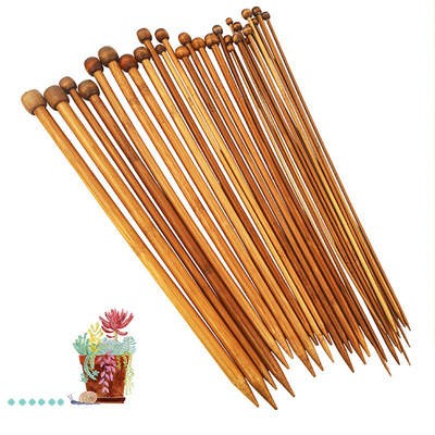 Bambushäkelnadel-Satz der Bambusrundstricknadel-12pcs