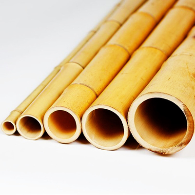 Freundlicher 3 Zoll Eco Moso-Bambus-Pole-Bambusstangen für Betriebsdekorations-Gelb