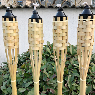 180cm Partei natürliche Bambus- handgemachte Fackel-Bambus-Tiki Torches For Garden Lightings Luau