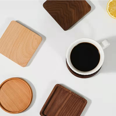 Hölzerne 9cm quadratische Getränk-Bambusküstenmotorschiff-leere Kaffeetasse-trinkende Küstenmotorschiffe