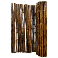 Natürlicher farbiger aussortierender 240cm Garten-gerollter Bambusbambuszaun