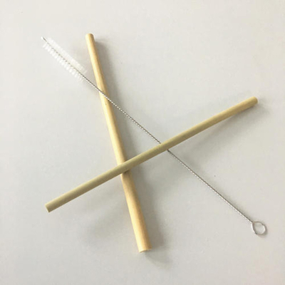 Wiederverwendbare freundliche 20x0.8cm wiederverwendbare Bambustrinkhalme Eco mit Bürste