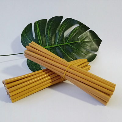 Biologisch abbaubare Bambusrohstoff-organische natürliche Faser Straw Reusable Bamboo Drinking Straw mit Reiniger