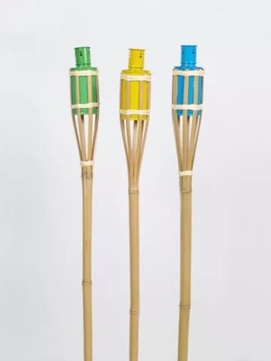115cm Bambusgarten-Tiki Torch Hand Woven Bamboo-Partei-Fackeln