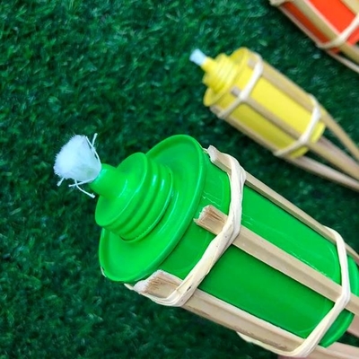 Halloween-Dekorations-Bambus-Tiki Torches Refillable Replacement Metal-Öl-Kanister