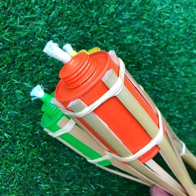 Yard-Plattform-Dekorations-natürliche Bambus- Fackel im Freien Bambus-Tiki Torch