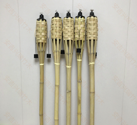180cm Partei natürliche Bambus- Fackel-Bambus-Tiki Torches For Garden Lightings Luau