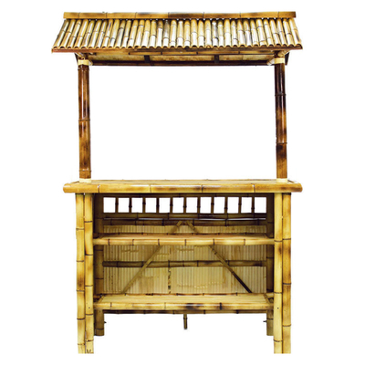 220x160cm Tiki Bar Bamboo Bench Bar mit den wasserdichten Dach-Stühlen im Freien