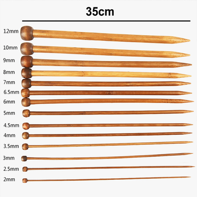 Bambushäkelnadel-Satz der Bambusrundstricknadel-12pcs