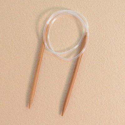 Karbonisiertes natürliches Bambustransparentes Rohr der Rundstricknadel-60cm für Handwerk