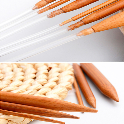 Karbonisiertes natürliches Bambustransparentes Rohr der Rundstricknadel-60cm für Handwerk