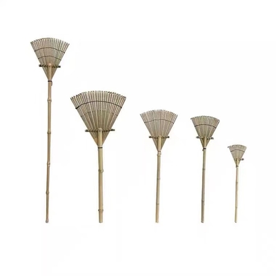 Leichter Bambus-Gress-Rührstangen-Garten-Rasen bauen schnell Laubrechen 32cm zusammen
