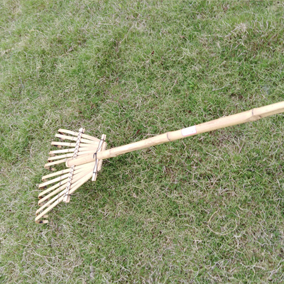 12 Bambusrührstange der Zinken-140cm handgemacht für Pool-Blatt-Garten-Rasen-Rührstange