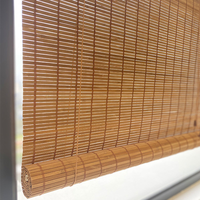 Natürlicher Bambus rollen oben Jalousie-Roman Shade Home Decoration Sun-Fensterladen