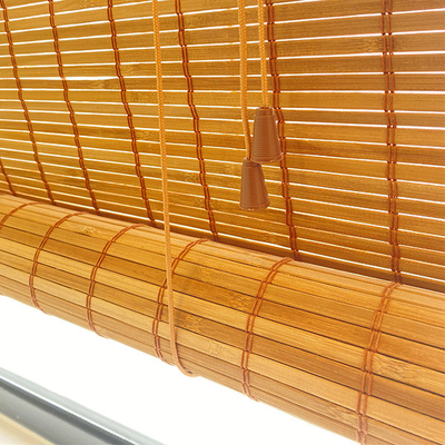 1.8m Natur-Bambus rollen oben Schatten für Windows bunter Roman Curtains Light Filtering
