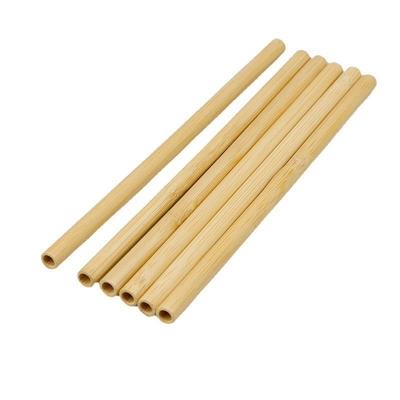 Wiederverwendbares natürliches trinkendes BambusStraw With Customized Laser Label zeichnen biologisch abbaubares auf