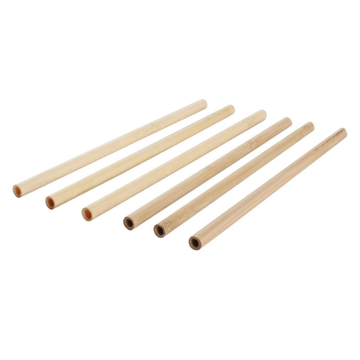 22.5cm organischer biologisch abbaubarer Wegwerfbambusstroh-Getränkeblase Boba-Tee-Trinkhalm