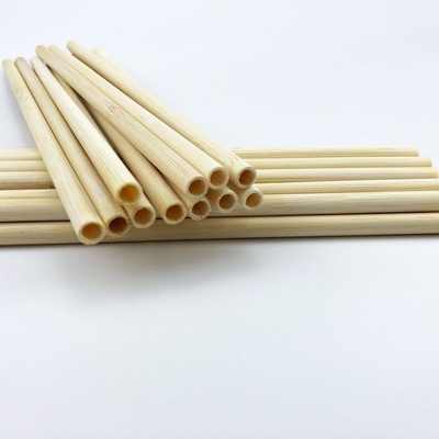 Wiederverwendbares natürliches trinkendes BambusStraw With Customized Laser Label zeichnen biologisch abbaubares auf