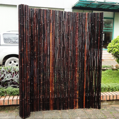 Natürlicher materieller gemalter Bambuszaun-Panels Rolled Bamboo-Bambuszaun Privacy Garden Border