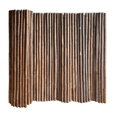 Natürlicher materieller gemalter Bambuszaun-Panels Rolled Bamboo-Bambuszaun Privacy Garden Border