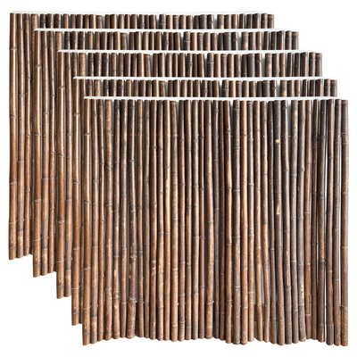 Natürlicher materieller gemalter Bambuszaun-Panels Rolled Bamboo-Bambuszaun Privacy Garden Border