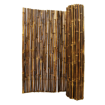 Natürlicher materieller gemalter Bambuszaun-Panels Rolled Bamboo-Bambuszaun Privacy Garden Border