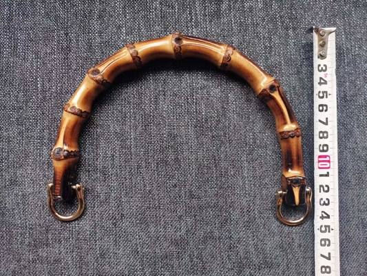 Gepäck-Zusatz-natürlicher Bambustaschen-Griff für Frauen-Halbrund