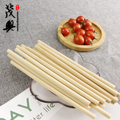 Natürliche Bambusrohstoff-organische Faser Straw With Cleaner 19cm