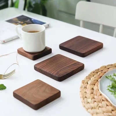 Natürliches Whisky-Küstenmotorschiff Kaffee-Tray Bamboo Wood Mat Dresseds für Getränk