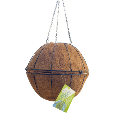 Garten-Dekorations-Metallhängender Pflanzer-Korb mit Coco-Coir-Coco-Zwischenlage