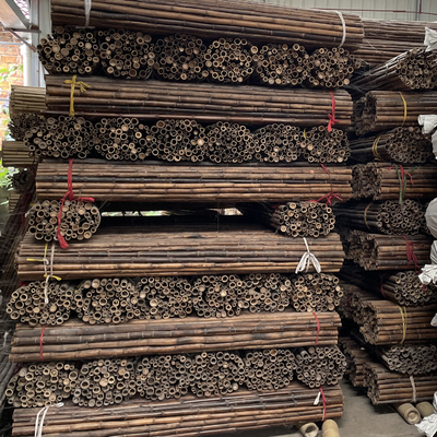 150cm rohes Bambus-Polen Malerei-Grün-rote schwarze dekorative Bambusgarten-Stangen