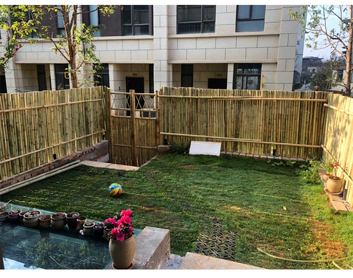 Geräucherter dekorativer Bambuszaun-Screen Fencing For-Kindertagesstätten-Garten-grünes Haus
