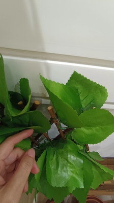 Dekorative Plastikgrünpflanze Mat Panel Artificial Leaves Fence für im Freien