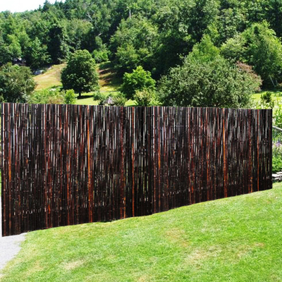 Natürliches handgemachtes 1.5x1.5m dekoratives Bambuszaun-Hinterhof-Rollen-Fechten