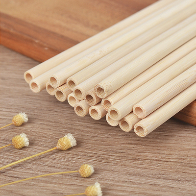 Wiederverwendbares natürliches trinkendes BambusStraw With Customized Laser Label zeichnen biologisch abbaubares auf