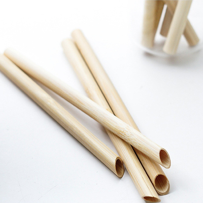 Wiederverwendbares natürliches trinkendes BambusStraw With Customized Laser Label zeichnen biologisch abbaubares auf