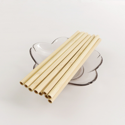 Biologisch abbaubarer natürlicher 20cm Juice Tea Bamboo Fiber Straws Tee, der kundenspezifisches Logo trinkt