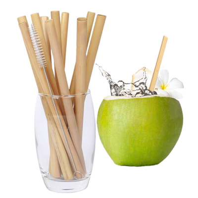 Freundliche Wegwerfbambusstroh-wiederverwendbare Trinkhalme Juice Usage Eco