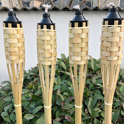 180cm Partei natürliche Bambus- Fackel-Bambus-Tiki Torches For Garden Lightings Luau
