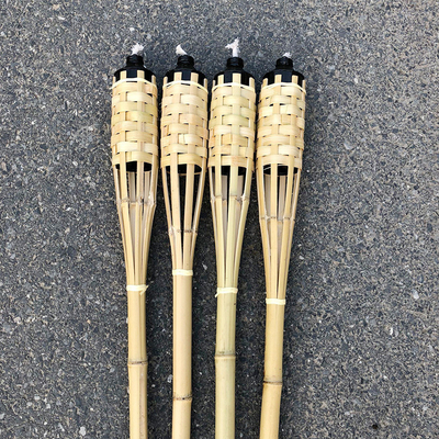 180cm Partei natürliche Bambus- Fackel-Bambus-Tiki Torches For Garden Lightings Luau
