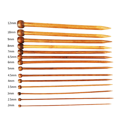 12Pcs stellte helle Bambusrundstricknadeln aussondern das spitze Stricken für handgemachtes DIY Stricken ein