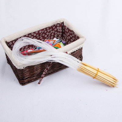 Karbonisiertes natürliches Bambustransparentes Rohr der Rundstricknadel-60cm für Handwerk