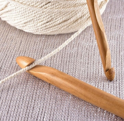 8 Stücke 1mm bis 2.75mm hölzerne Bambushäkelnadeln stellten handgefertigte Stricknadeln ein