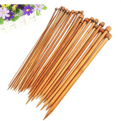 Bambushäkelnadel-Satz der Bambusrundstricknadel-12pcs